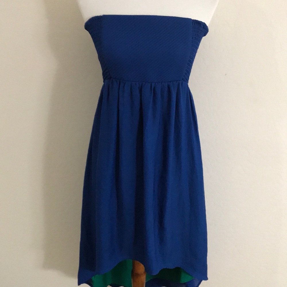 Strapless High Low dress 🌞
